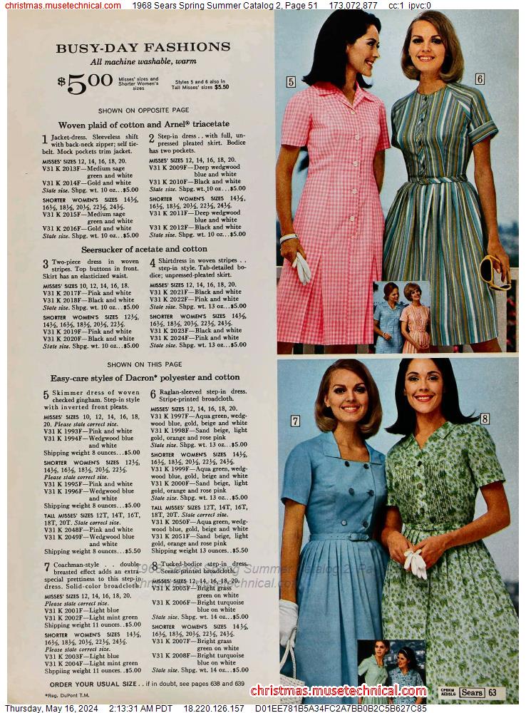 1968 Sears Spring Summer Catalog 2, Page 51