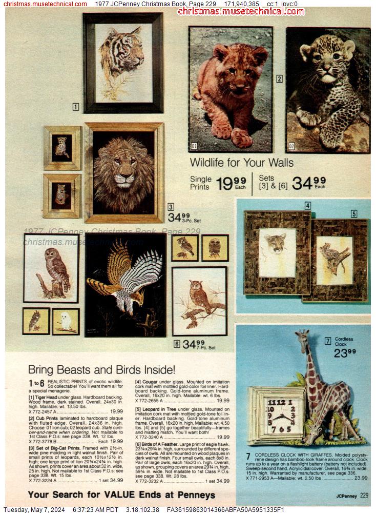1977 JCPenney Christmas Book, Page 229