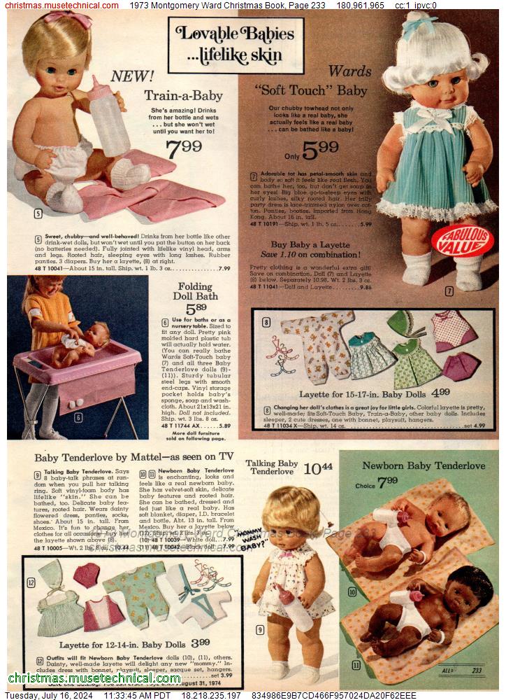 1973 Montgomery Ward Christmas Book, Page 233
