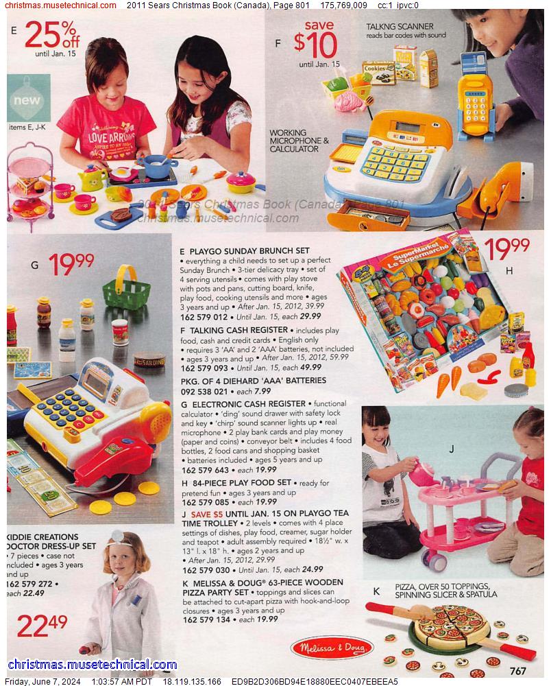 2011 Sears Christmas Book (Canada), Page 801