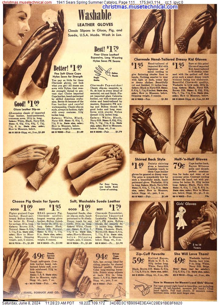 1941 Sears Spring Summer Catalog, Page 111