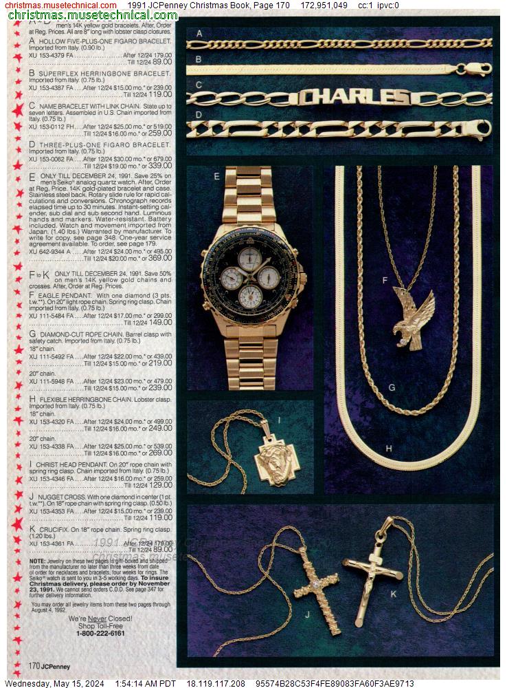 1991 JCPenney Christmas Book, Page 170
