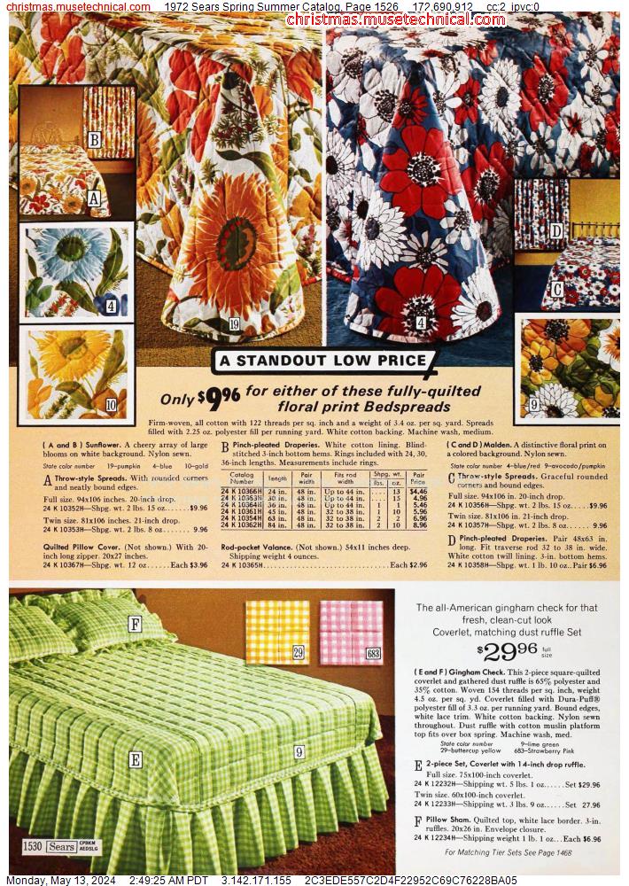 1972 Sears Spring Summer Catalog, Page 1526