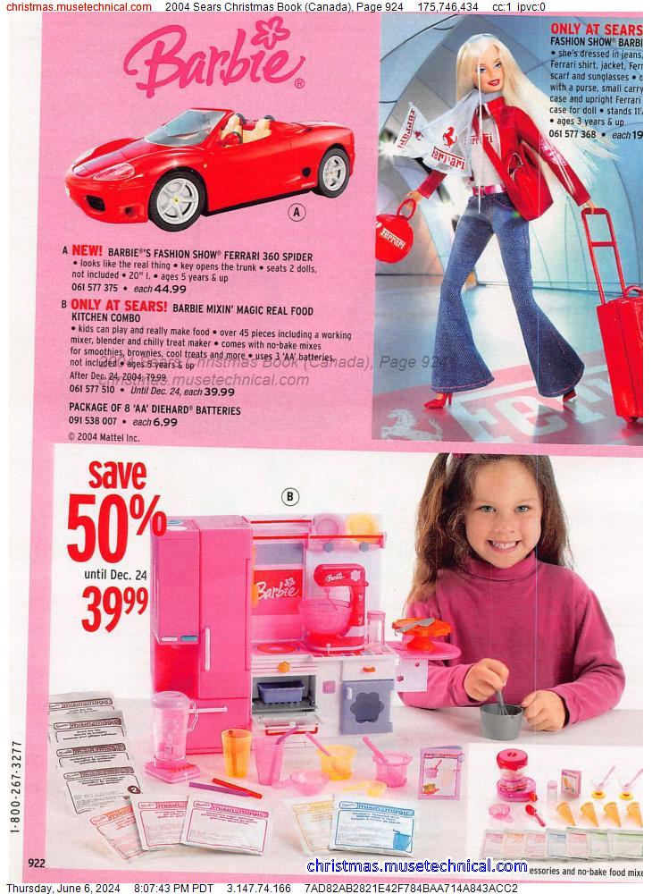 2004 Sears Christmas Book (Canada), Page 924