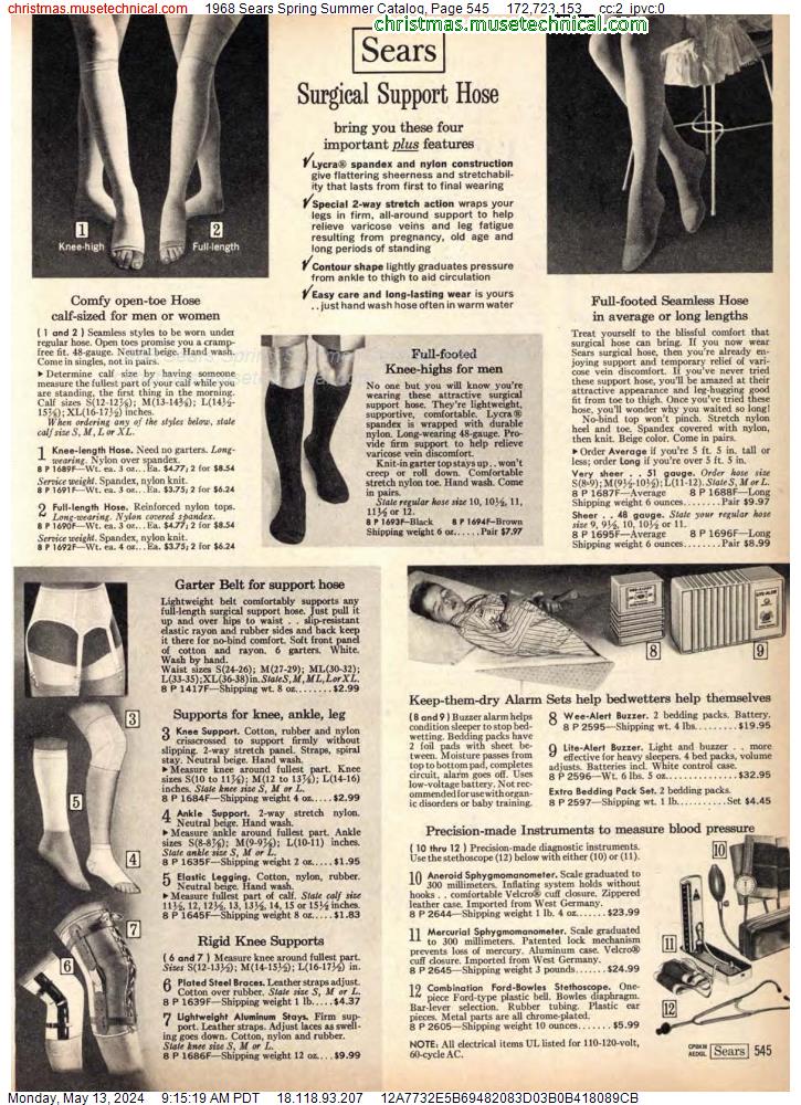 1968 Sears Spring Summer Catalog, Page 545