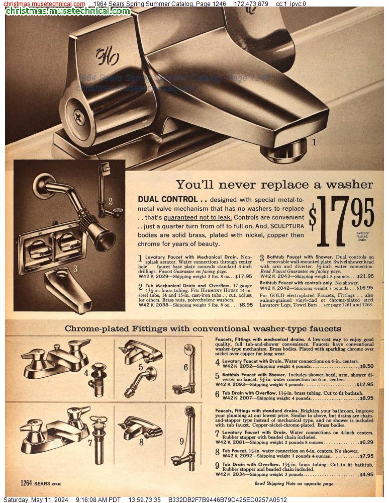 1964 Sears Spring Summer Catalog, Page 1246