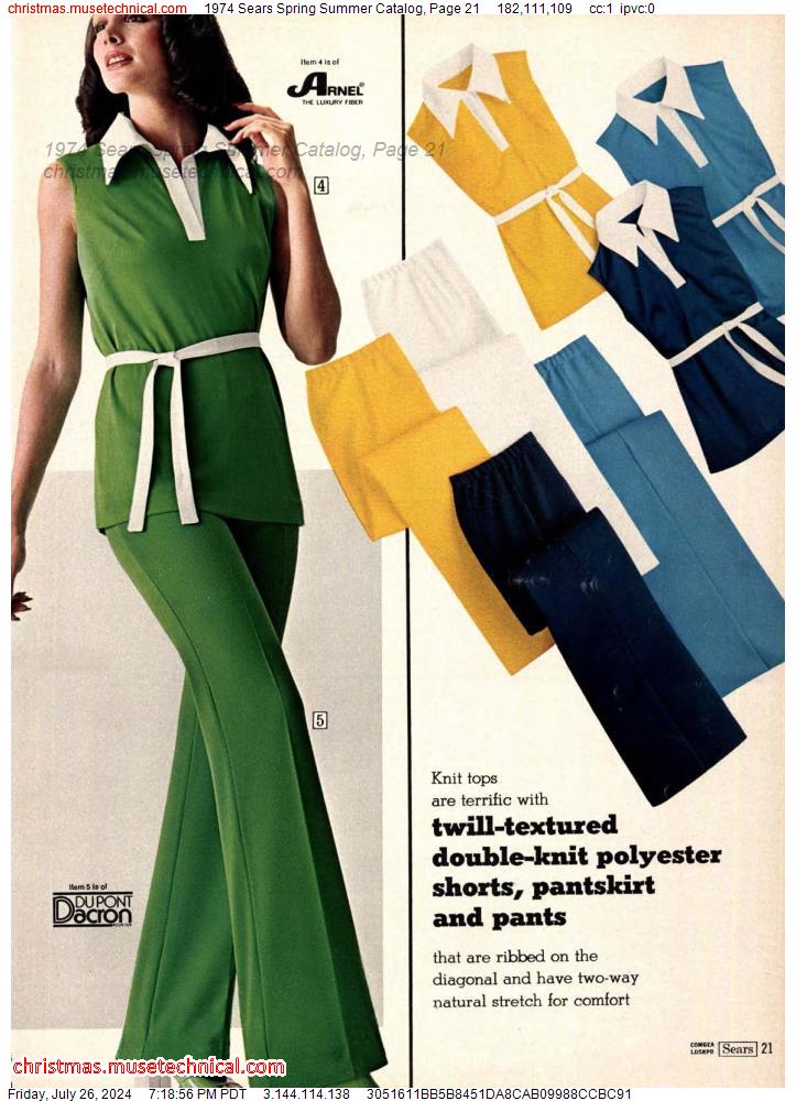 1974 Sears Spring Summer Catalog, Page 21