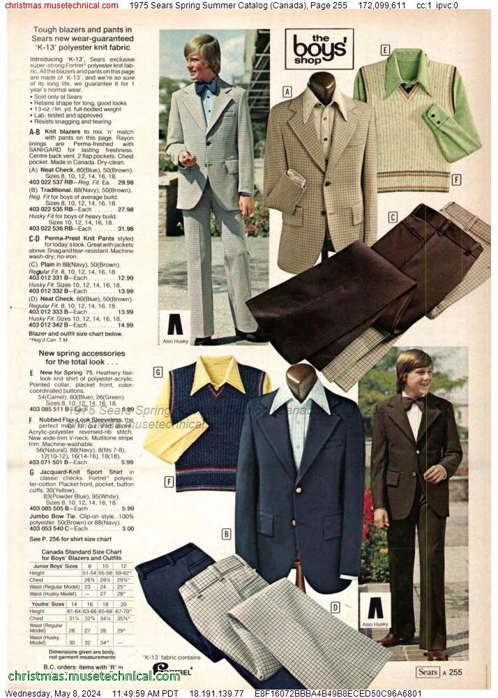 1975 Sears Spring Summer Catalog (Canada), Page 255