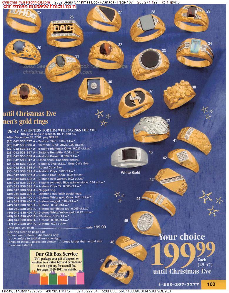 2002 Sears Christmas Book (Canada), Page 167