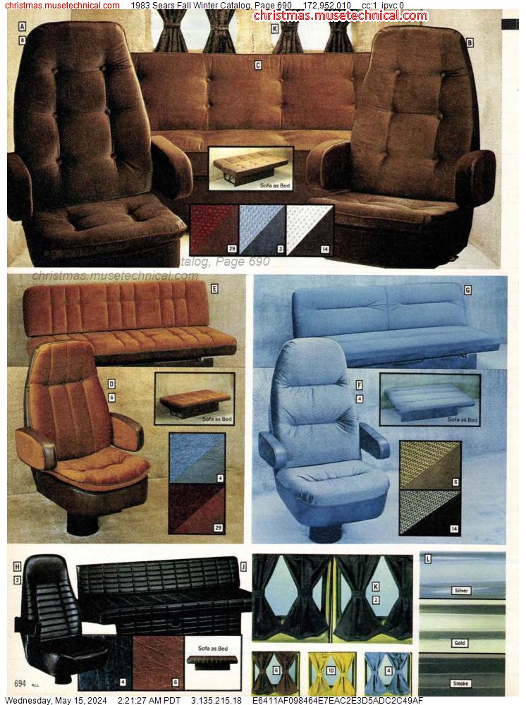 1983 Sears Fall Winter Catalog, Page 690