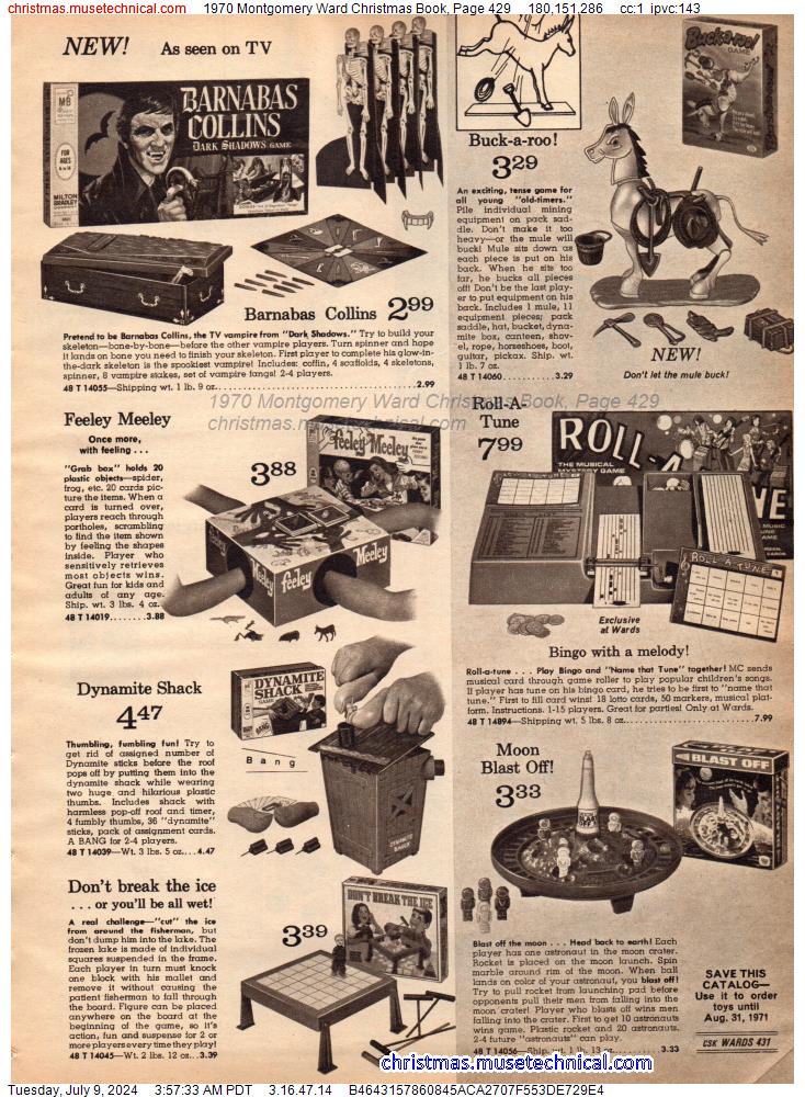 1970 Montgomery Ward Christmas Book, Page 429