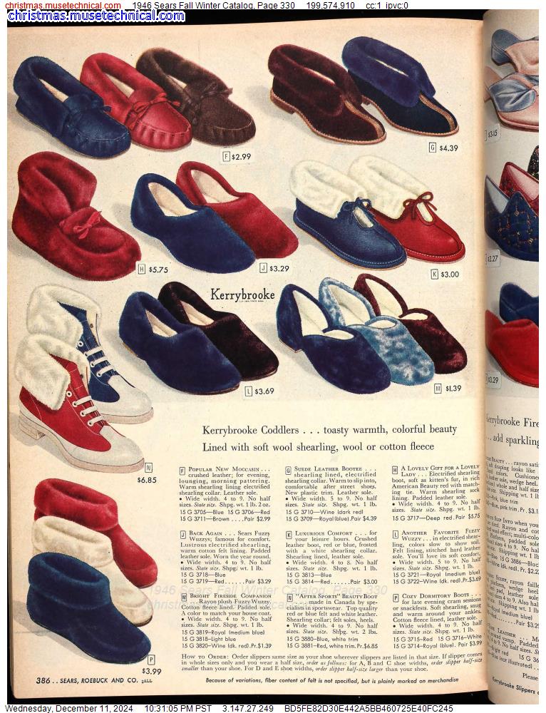 1946 Sears Fall Winter Catalog, Page 330