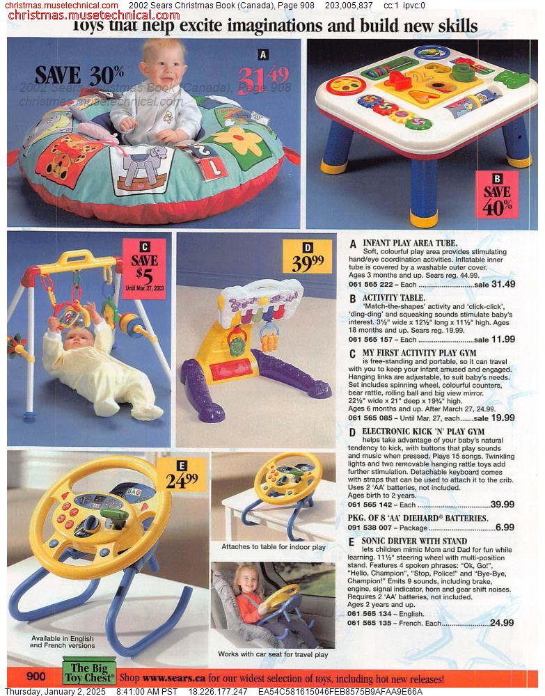 2002 Sears Christmas Book (Canada), Page 908