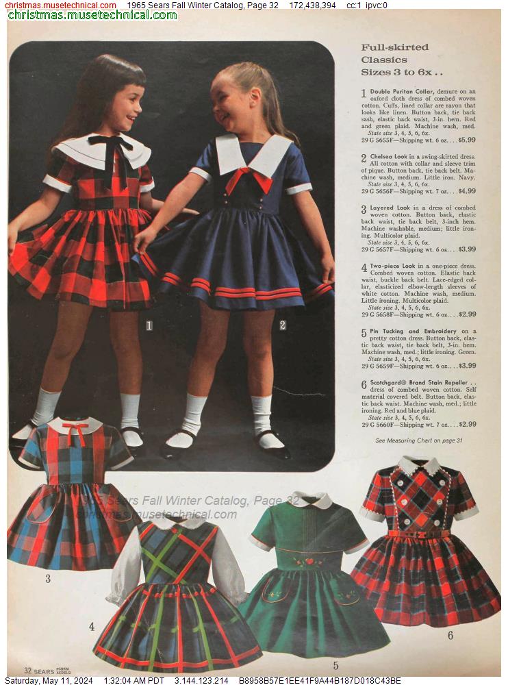 1965 Sears Fall Winter Catalog, Page 32
