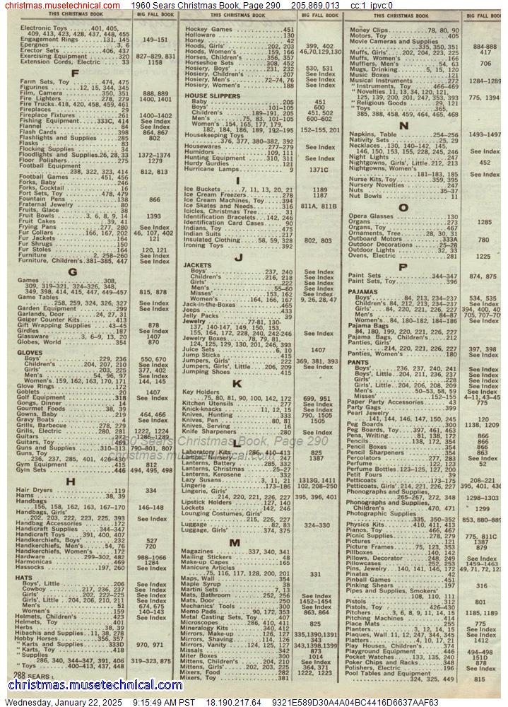 1960 Sears Christmas Book, Page 290