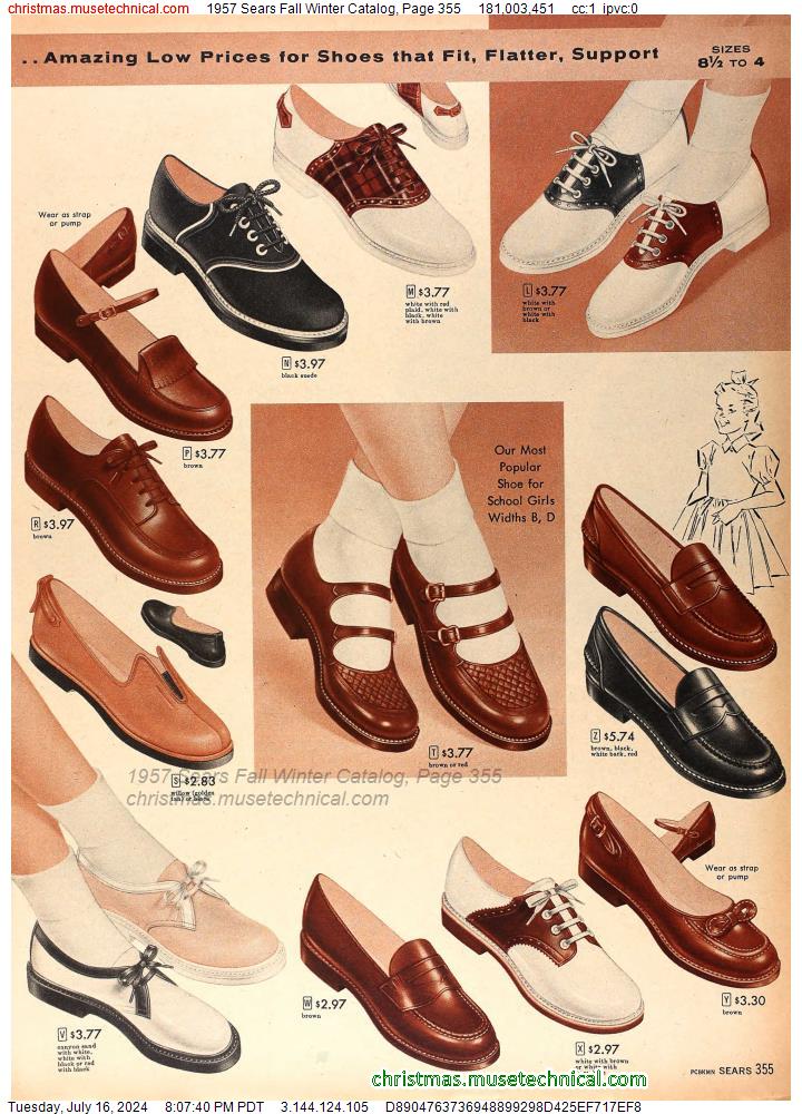 1957 Sears Fall Winter Catalog, Page 355