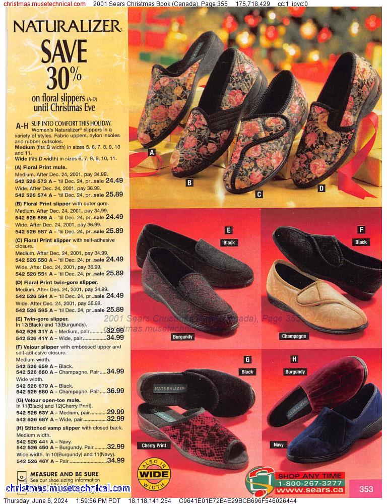 2001 Sears Christmas Book (Canada), Page 355