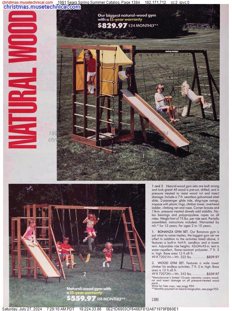 1991 Sears Spring Summer Catalog, Page 1384