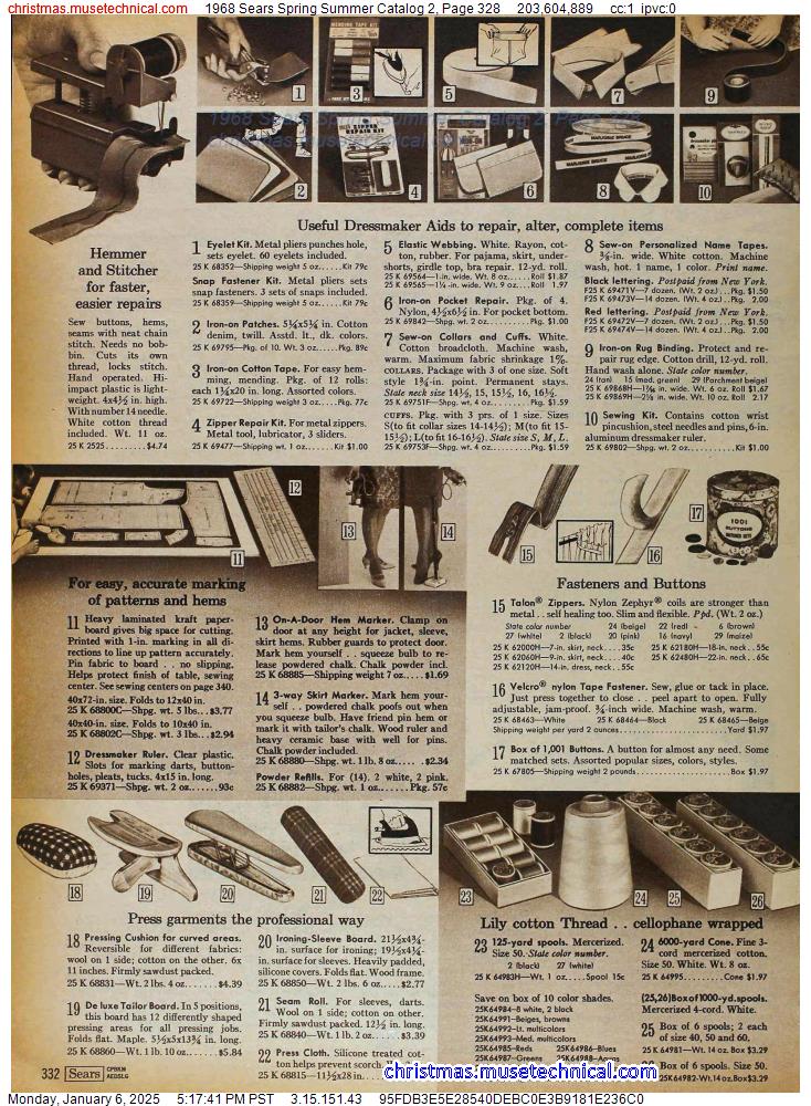 1968 Sears Spring Summer Catalog 2, Page 328