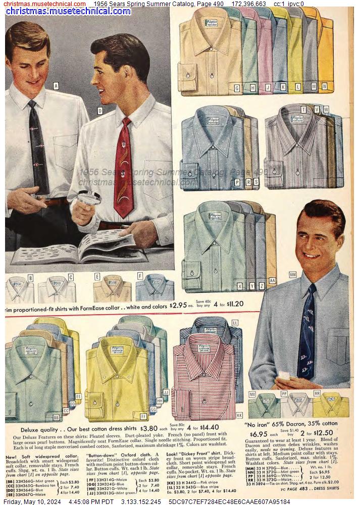 1956 Sears Spring Summer Catalog, Page 490