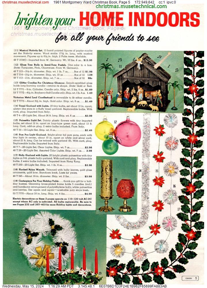 1961 Montgomery Ward Christmas Book, Page 5