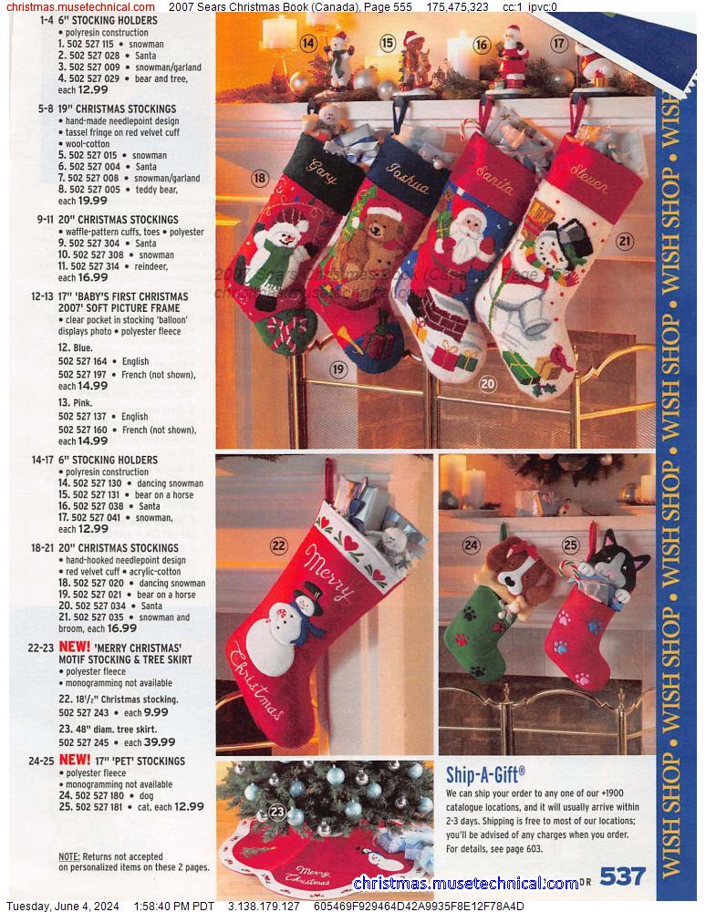 2007 Sears Christmas Book (Canada), Page 555