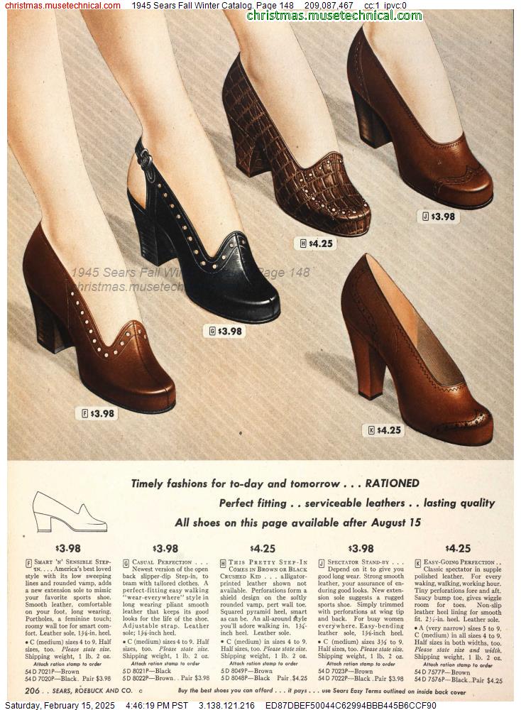 1945 Sears Fall Winter Catalog, Page 148