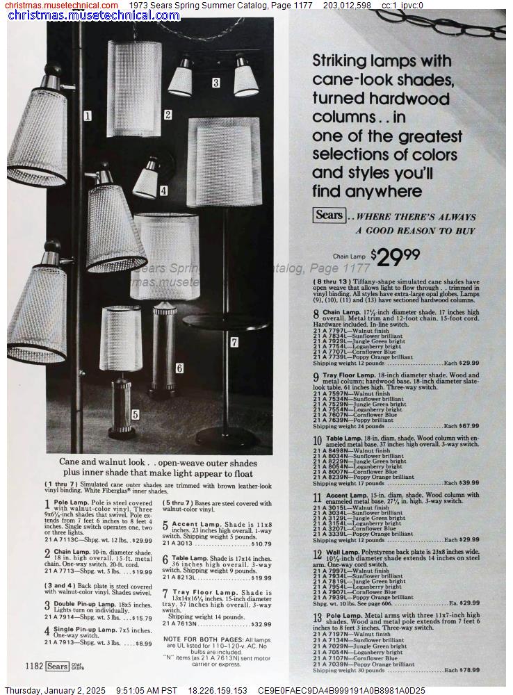 1973 Sears Spring Summer Catalog, Page 1177