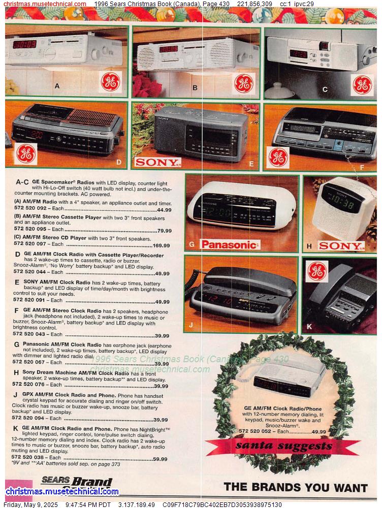 1996 Sears Christmas Book (Canada), Page 430