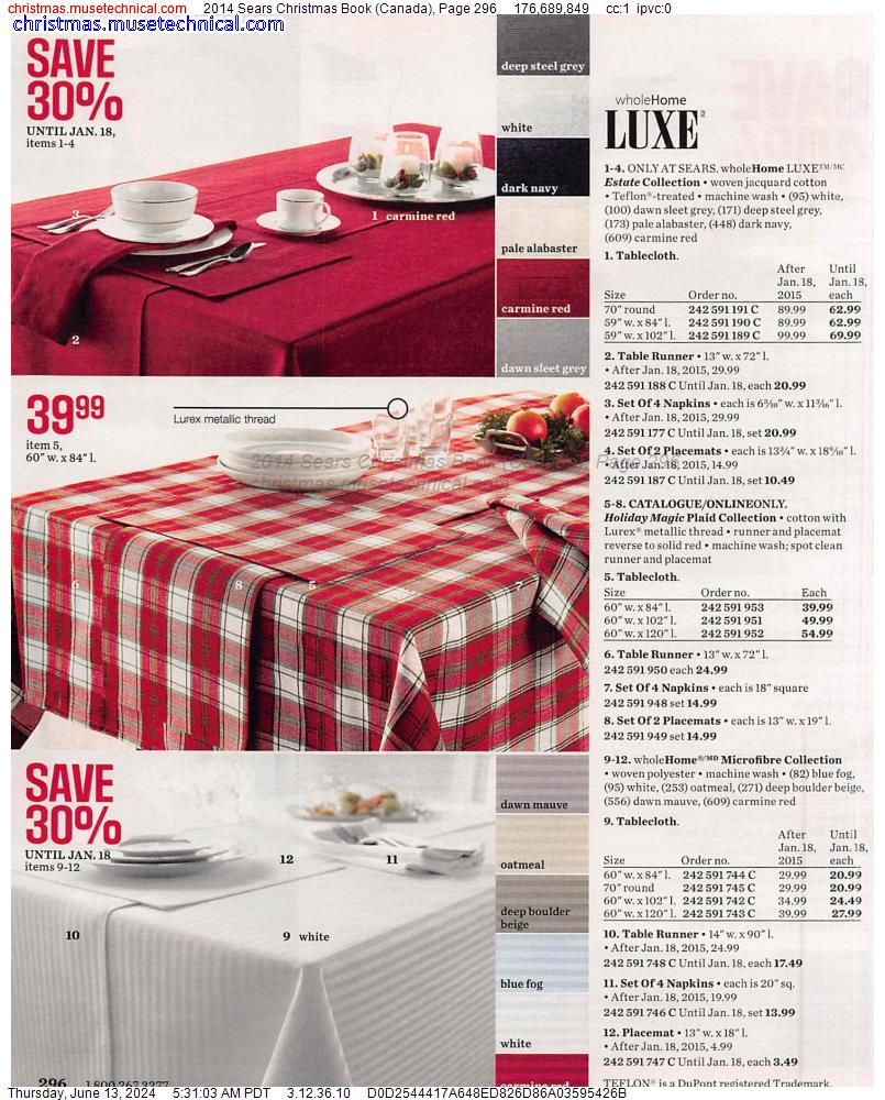 2014 Sears Christmas Book (Canada), Page 296
