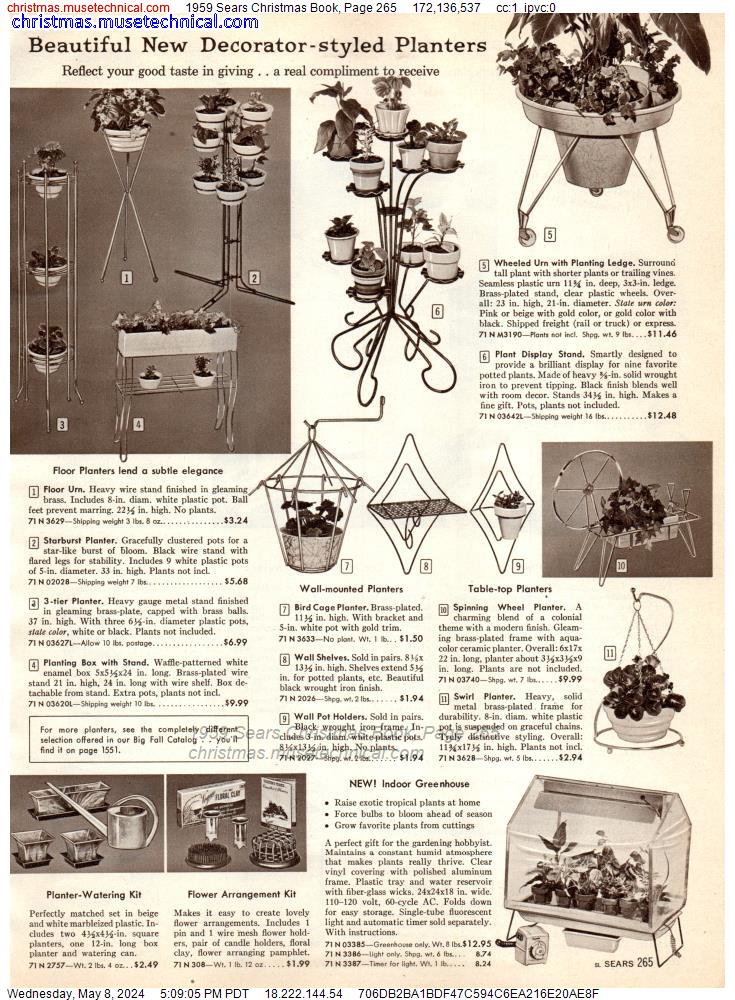 1959 Sears Christmas Book, Page 265