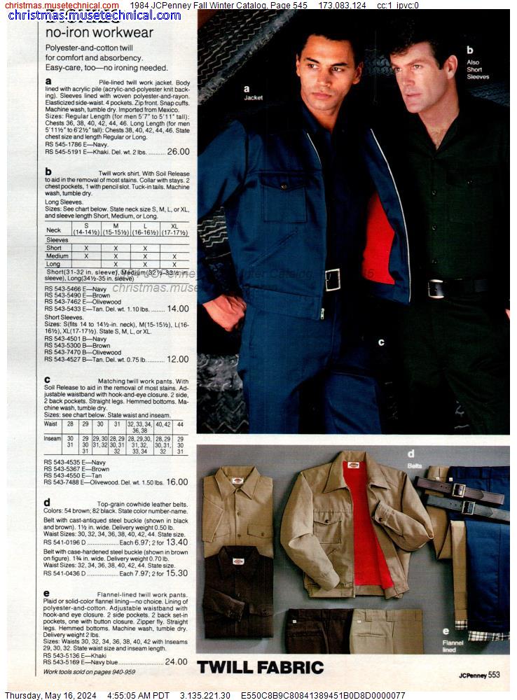 1984 JCPenney Fall Winter Catalog, Page 545