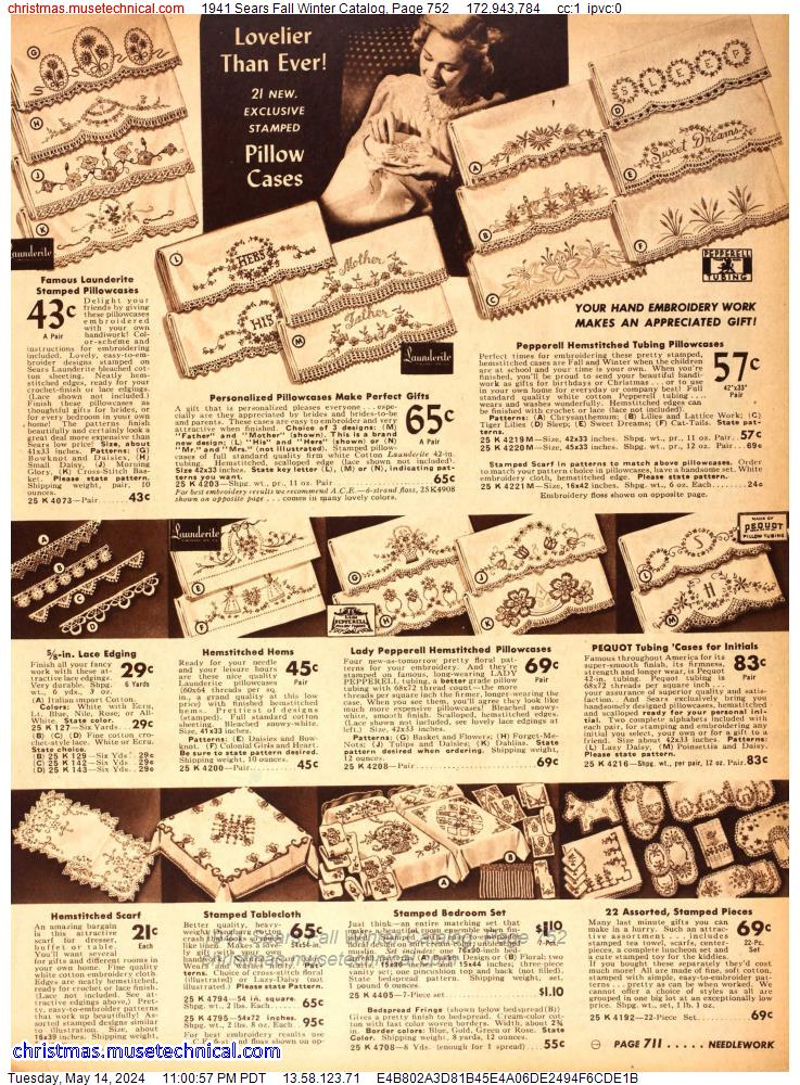 1941 Sears Fall Winter Catalog, Page 752