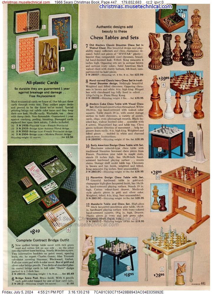 1966 Sears Christmas Book, Page 447