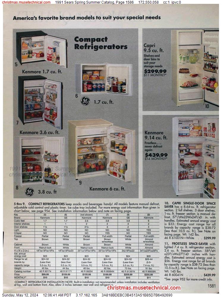 1991 Sears Spring Summer Catalog, Page 1586