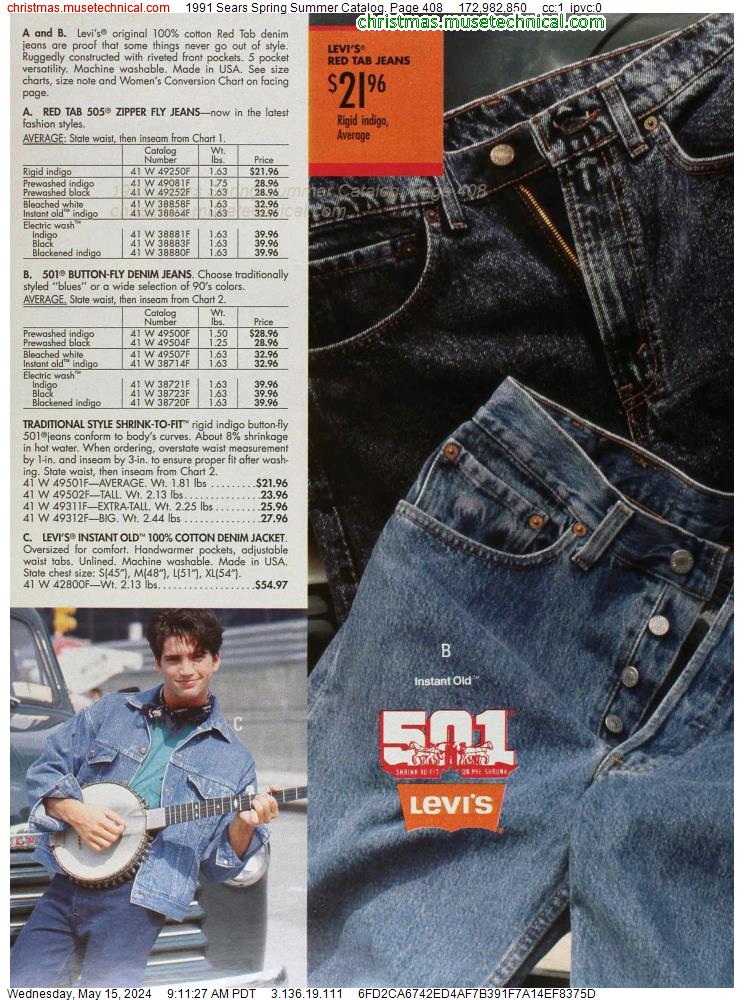 1991 Sears Spring Summer Catalog, Page 408