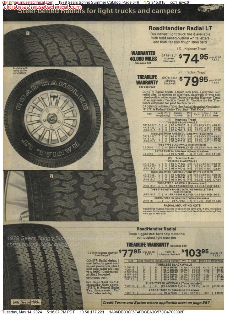 1979 Sears Spring Summer Catalog, Page 646