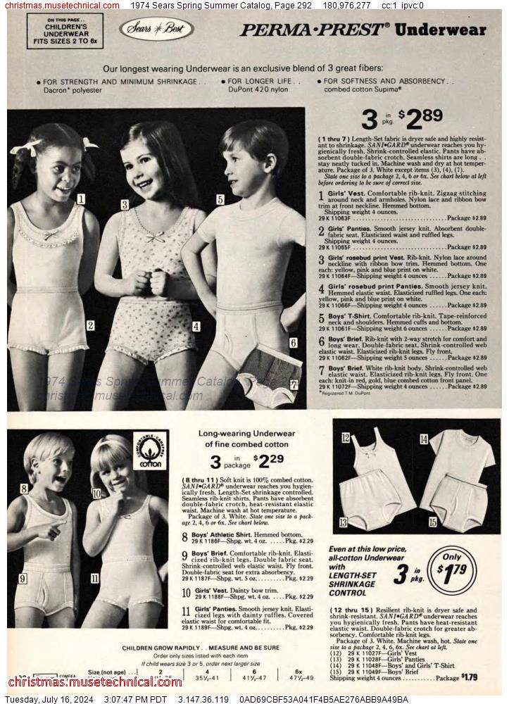 1974 Sears Spring Summer Catalog, Page 292