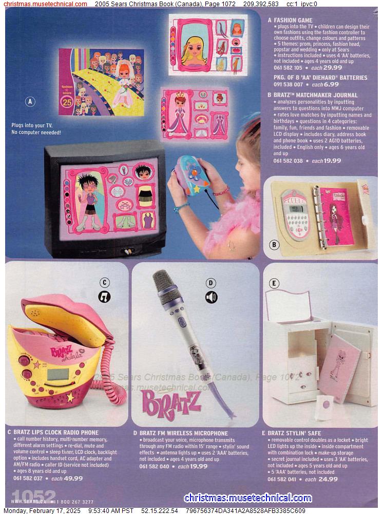 2005 Sears Christmas Book (Canada), Page 1072