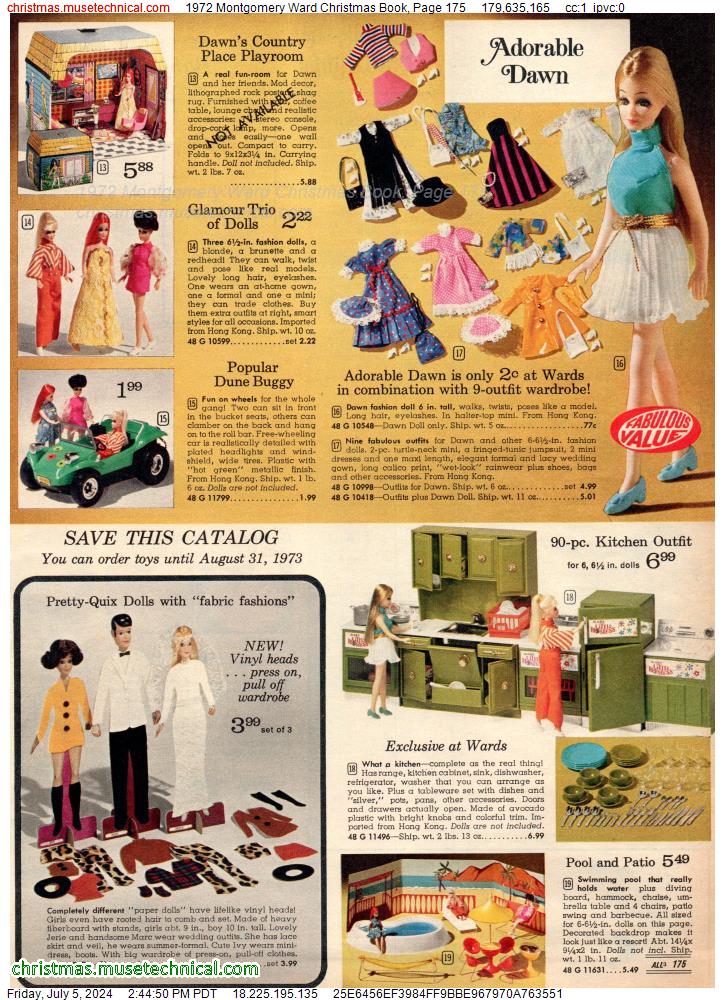 1972 Montgomery Ward Christmas Book, Page 175
