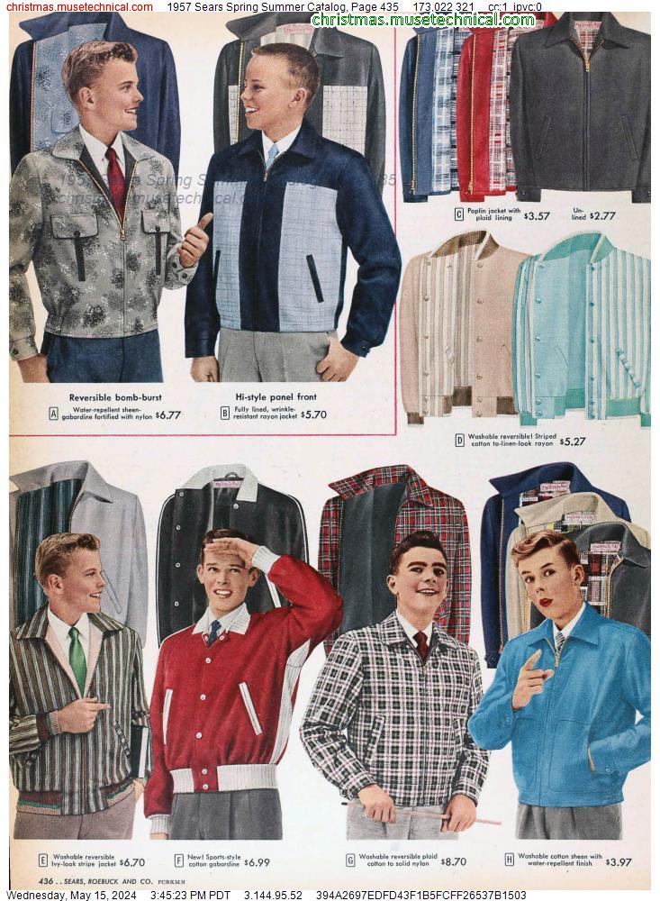 1957 Sears Spring Summer Catalog, Page 435