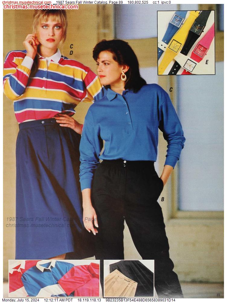1987 Sears Fall Winter Catalog, Page 89
