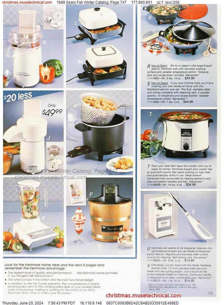 1988 Sears Fall Winter Catalog, Page 747