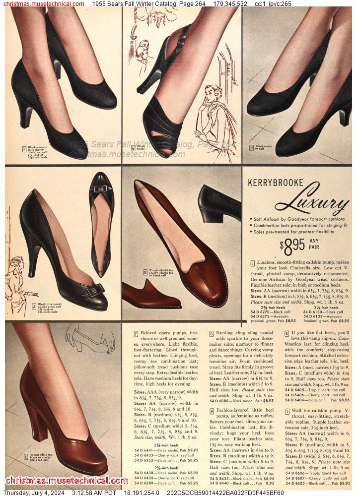 1955 Sears Fall Winter Catalog, Page 264