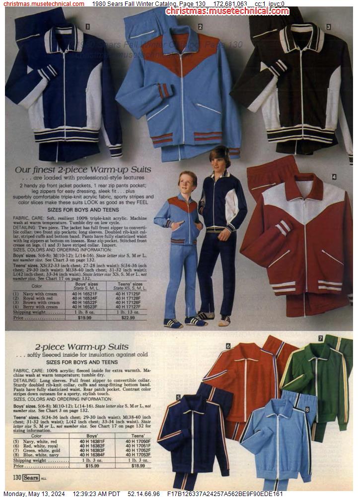 1980 Sears Fall Winter Catalog, Page 130