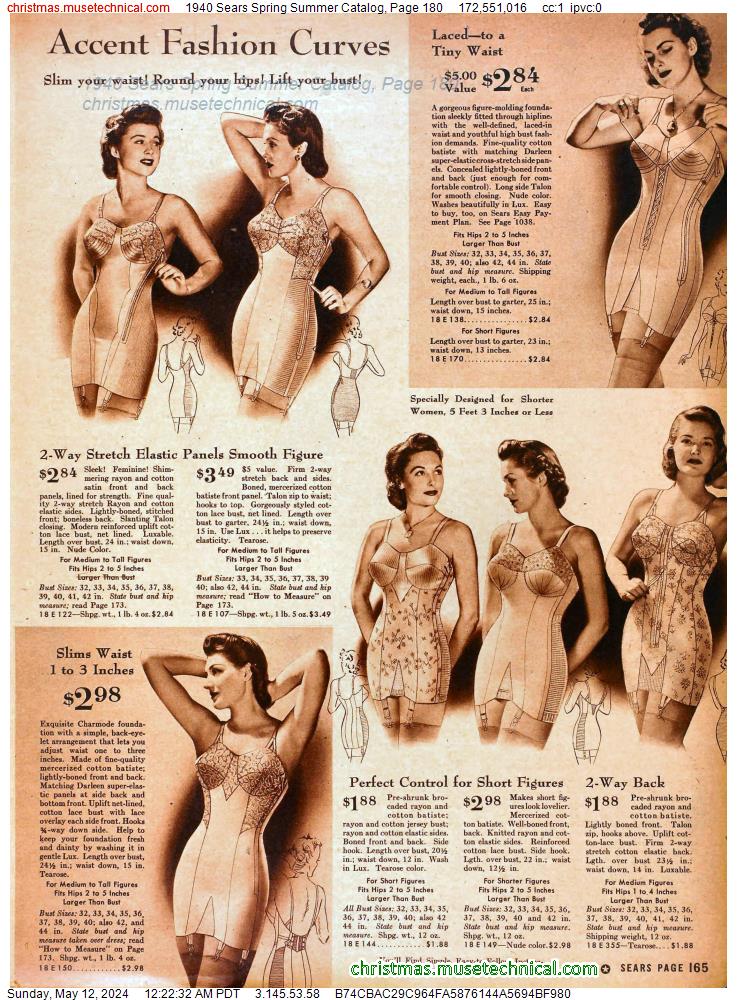 1940 Sears Spring Summer Catalog, Page 180