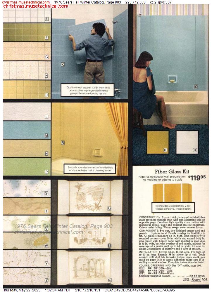 1976 Sears Fall Winter Catalog, Page 903