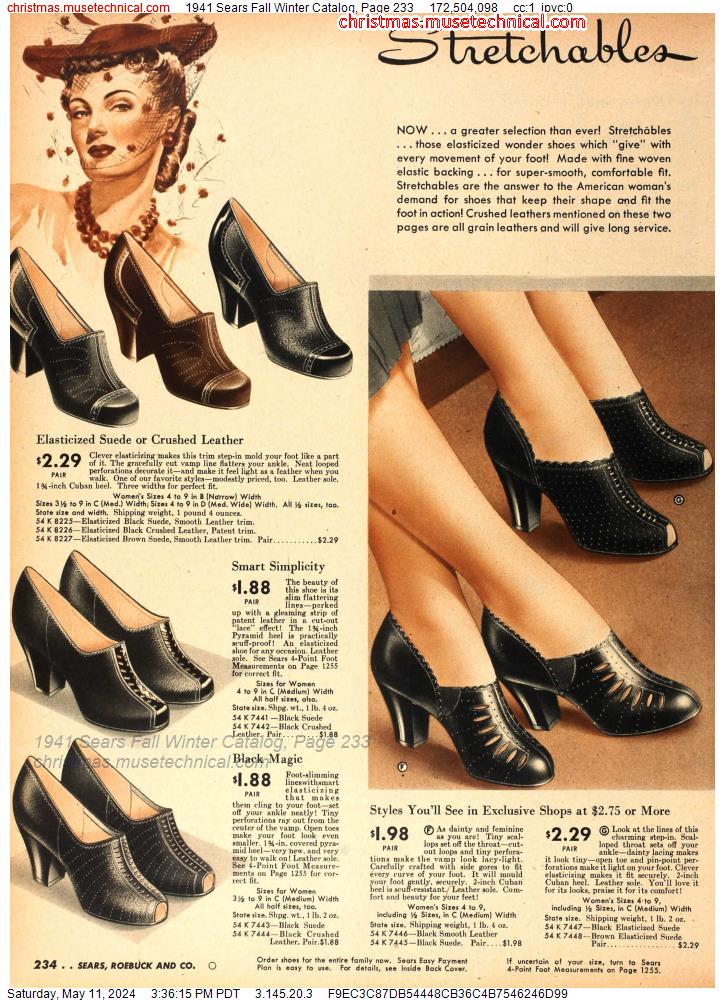 1941 Sears Fall Winter Catalog, Page 233