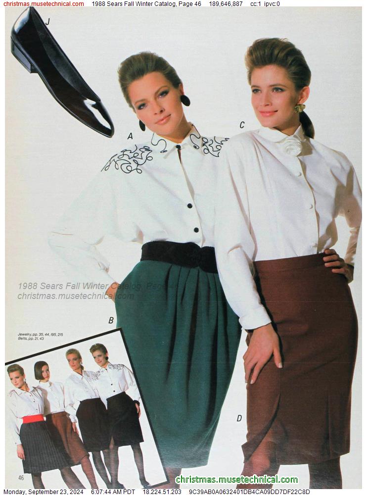 1988 Sears Fall Winter Catalog, Page 46 - Catalogs & Wishbooks