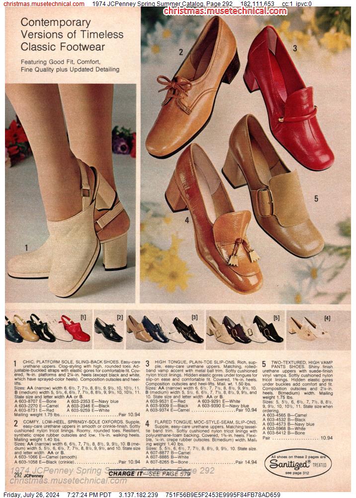 1974 JCPenney Spring Summer Catalog, Page 292
